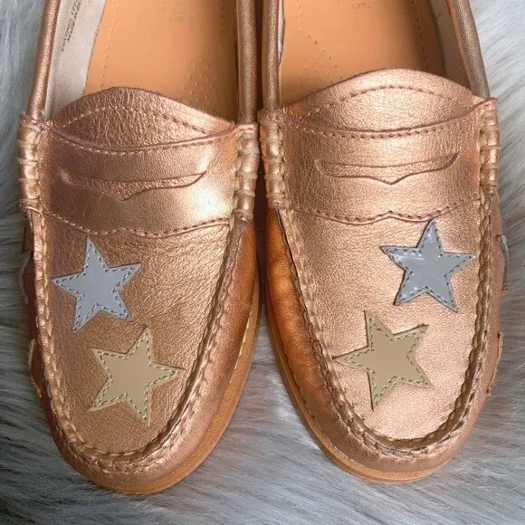 G.H. Bass & Co. NEW Penny Stardom Weejuns 5 Gold - Picture 4 of 9